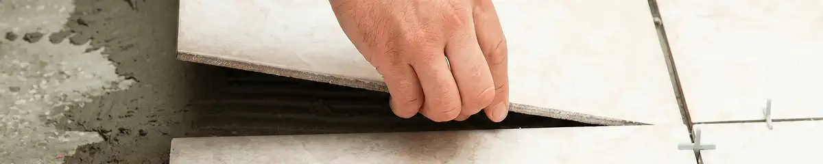 Professional installing ceramic tile floors in Spokane, WA